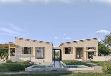 Designer Neubau Finca mit Panoramablick auf die Serra de Tramuntana | Soulvillas Mallorca Designer New-Construction Finca with Panoramic Views of the Serra de Tramuntana in Mallorca